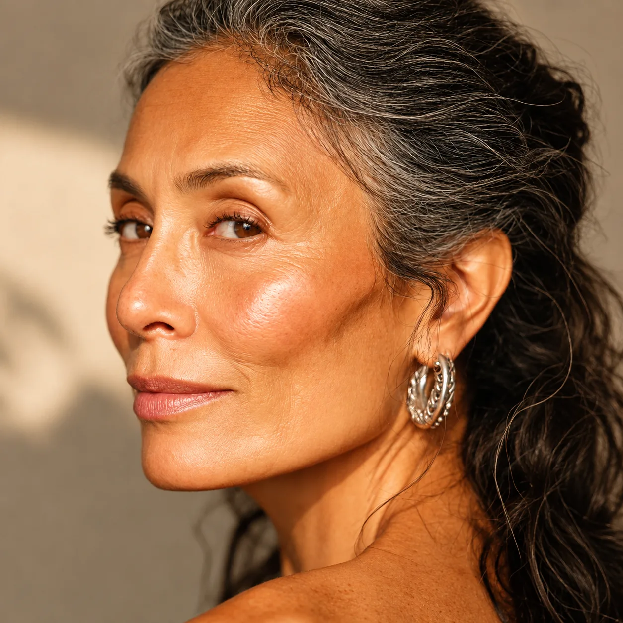 Woman receiving a laser skin treatment