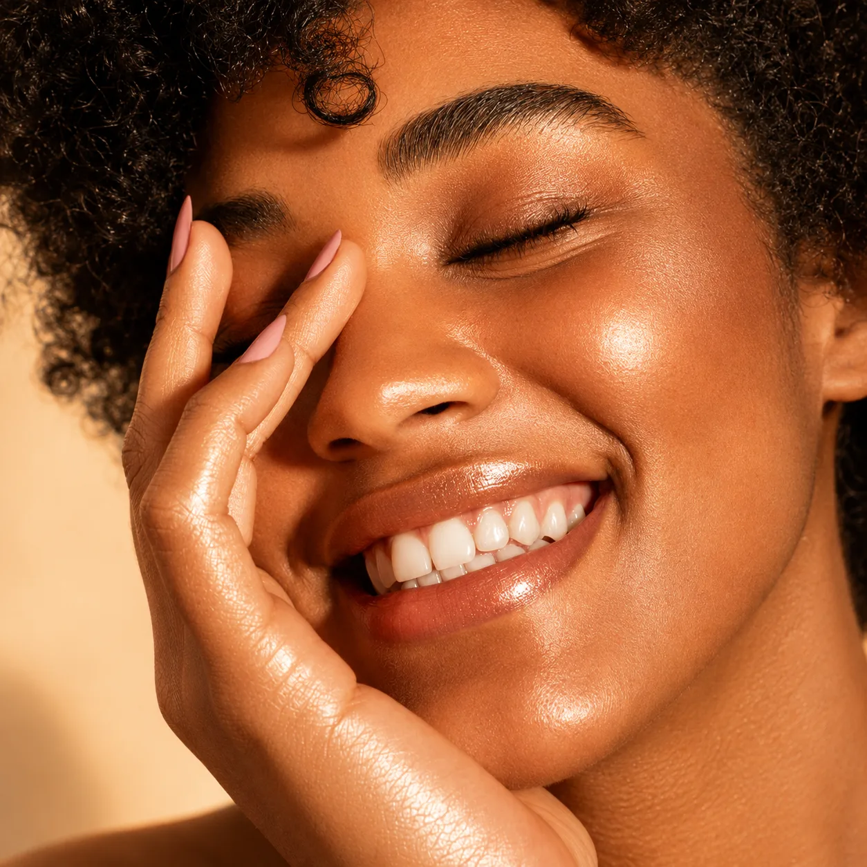 Woman receiving a relaxing facial treatment